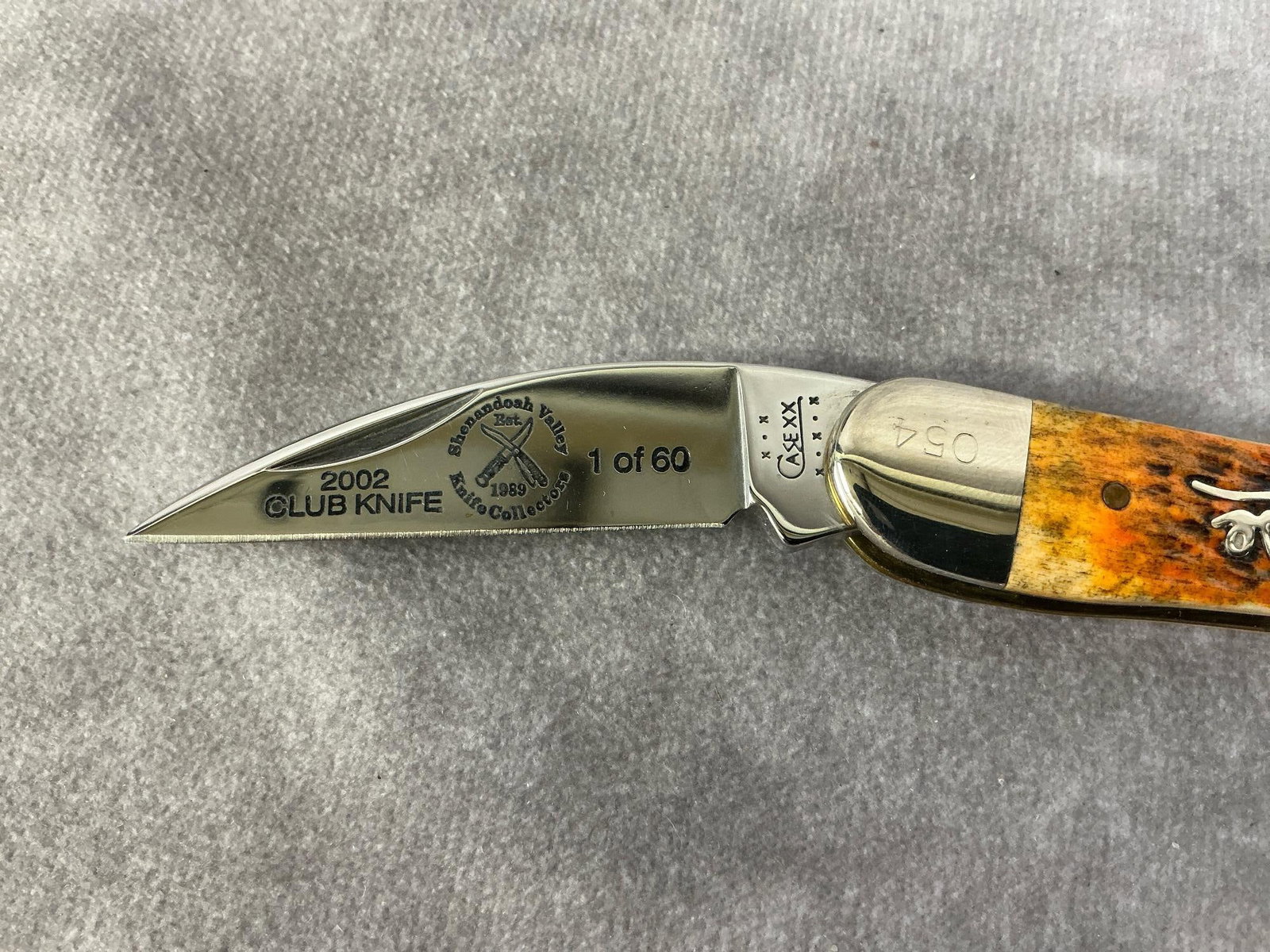 Jigged Amber Bone Knife - 4