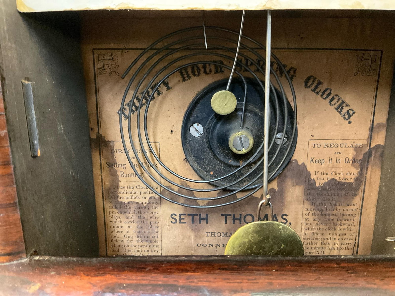 Seth Thomas Clock - 3