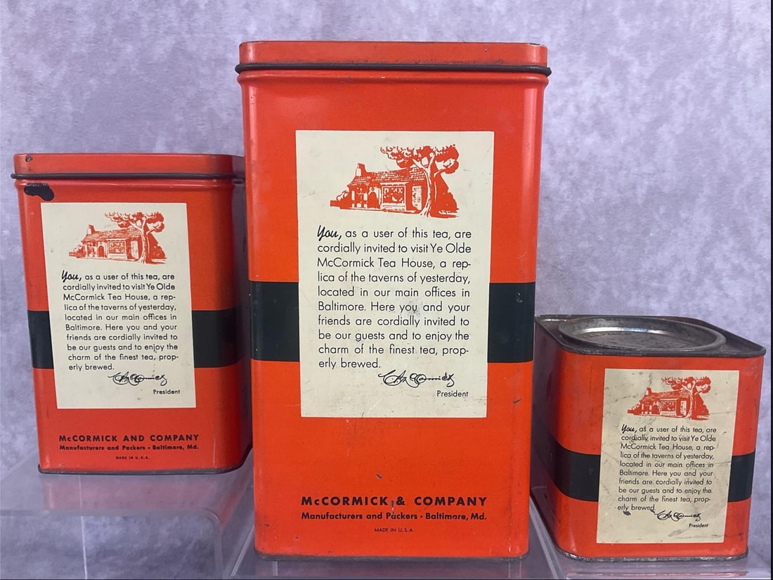 McCormick Tea Tins - 10