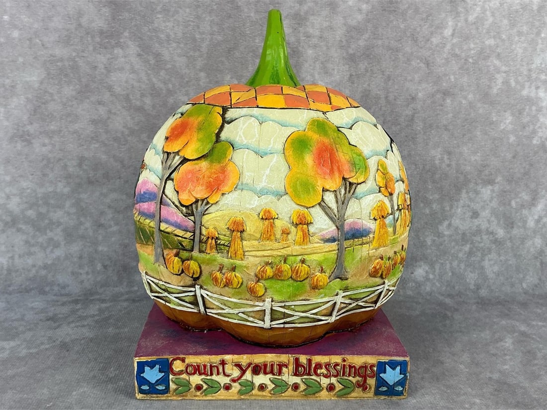 Fall Halloween Pumpkin Collectible - 2