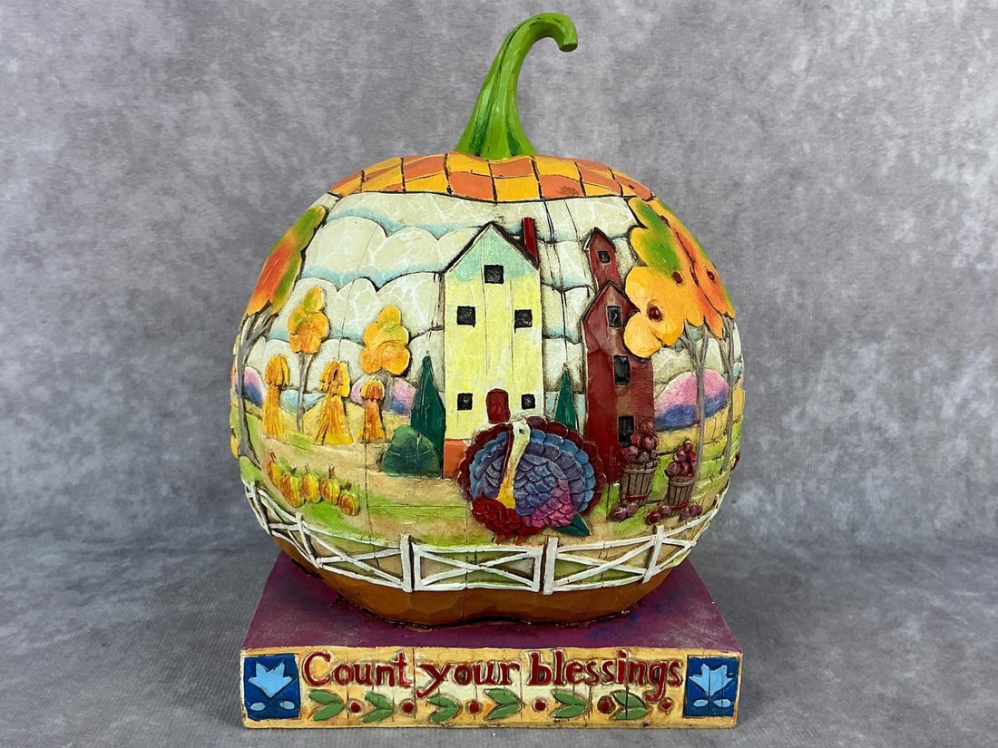 Fall Halloween Pumpkin Collectible - 3