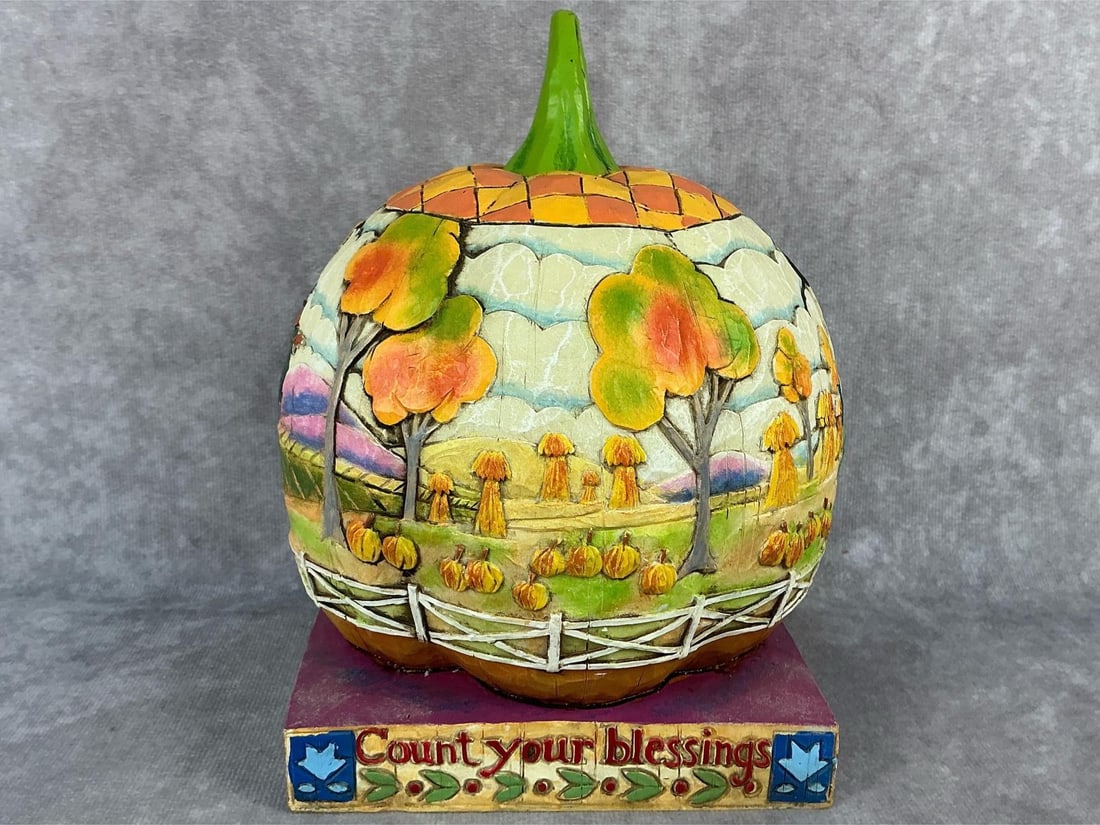 Fall Halloween Pumpkin Collectible - 4