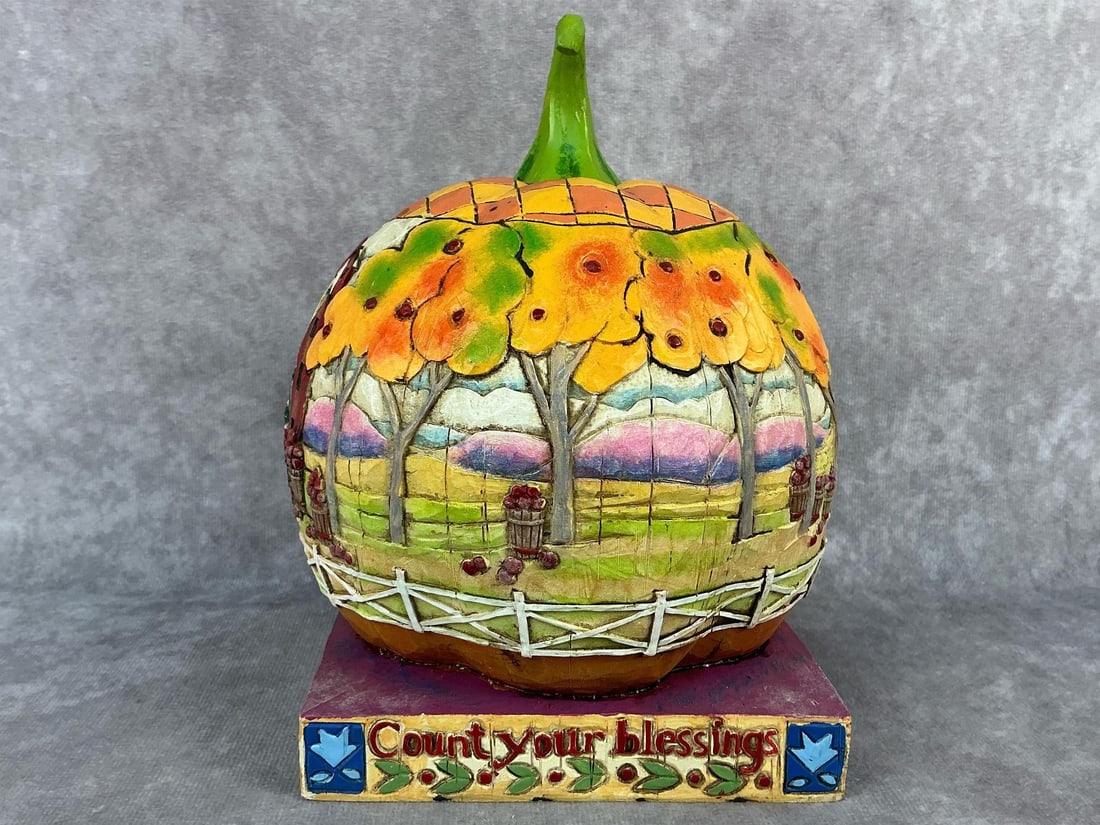 Fall Halloween Pumpkin Collectible - 5