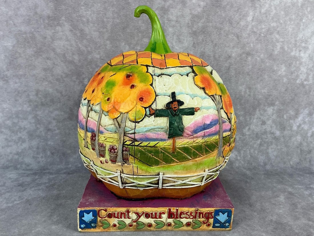 Fall Halloween Pumpkin Collectible - 6