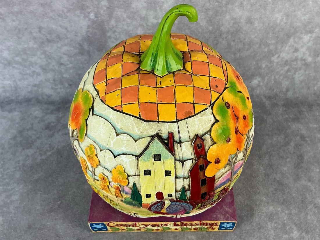 Fall Halloween Pumpkin Collectible - 7