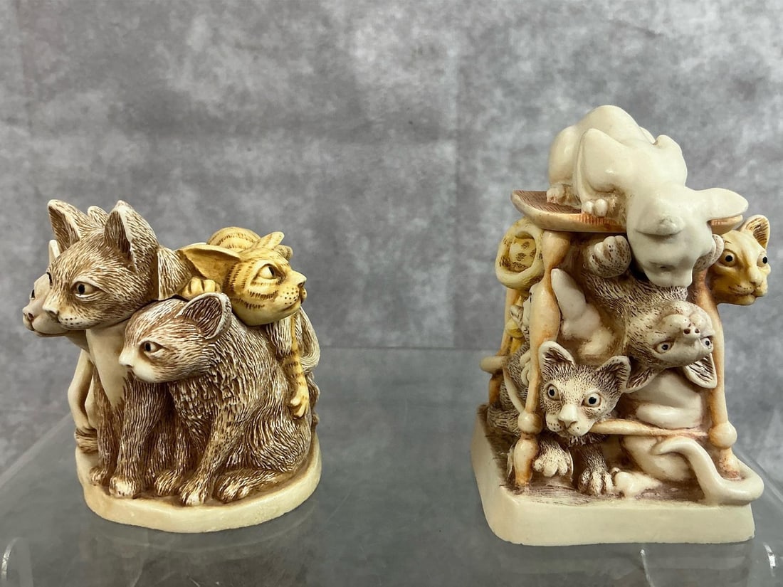 Harmony Kingdom Cat Box Figurines - 10