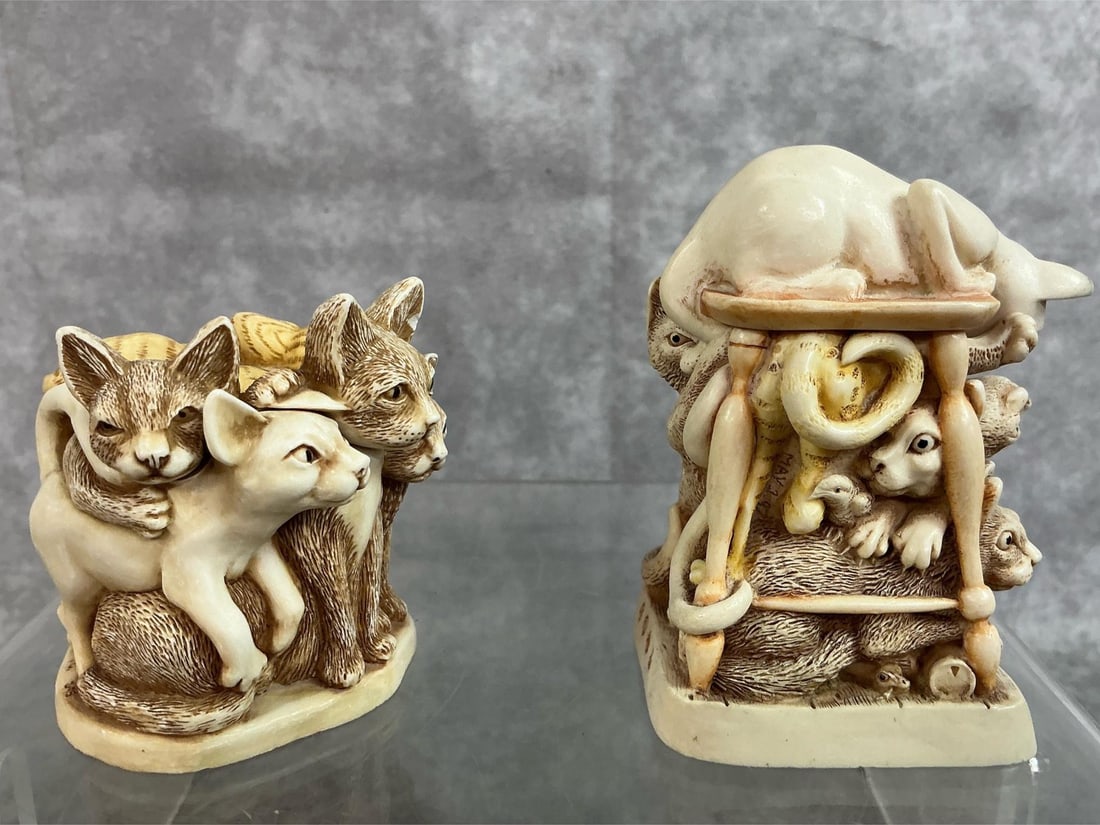 Harmony Kingdom Cat Box Figurines - 11