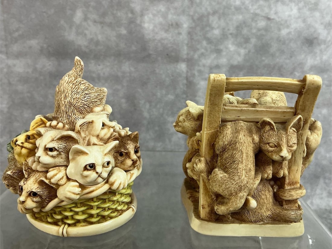 Harmony Kingdom Cat Box Figurines - 4