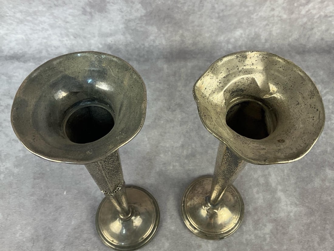 Silver Stem Vases - 2