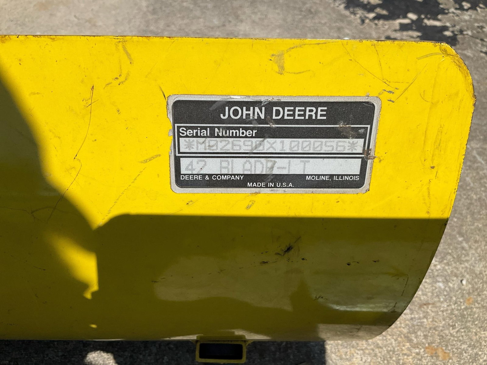 John Deere Snow Plow - 6