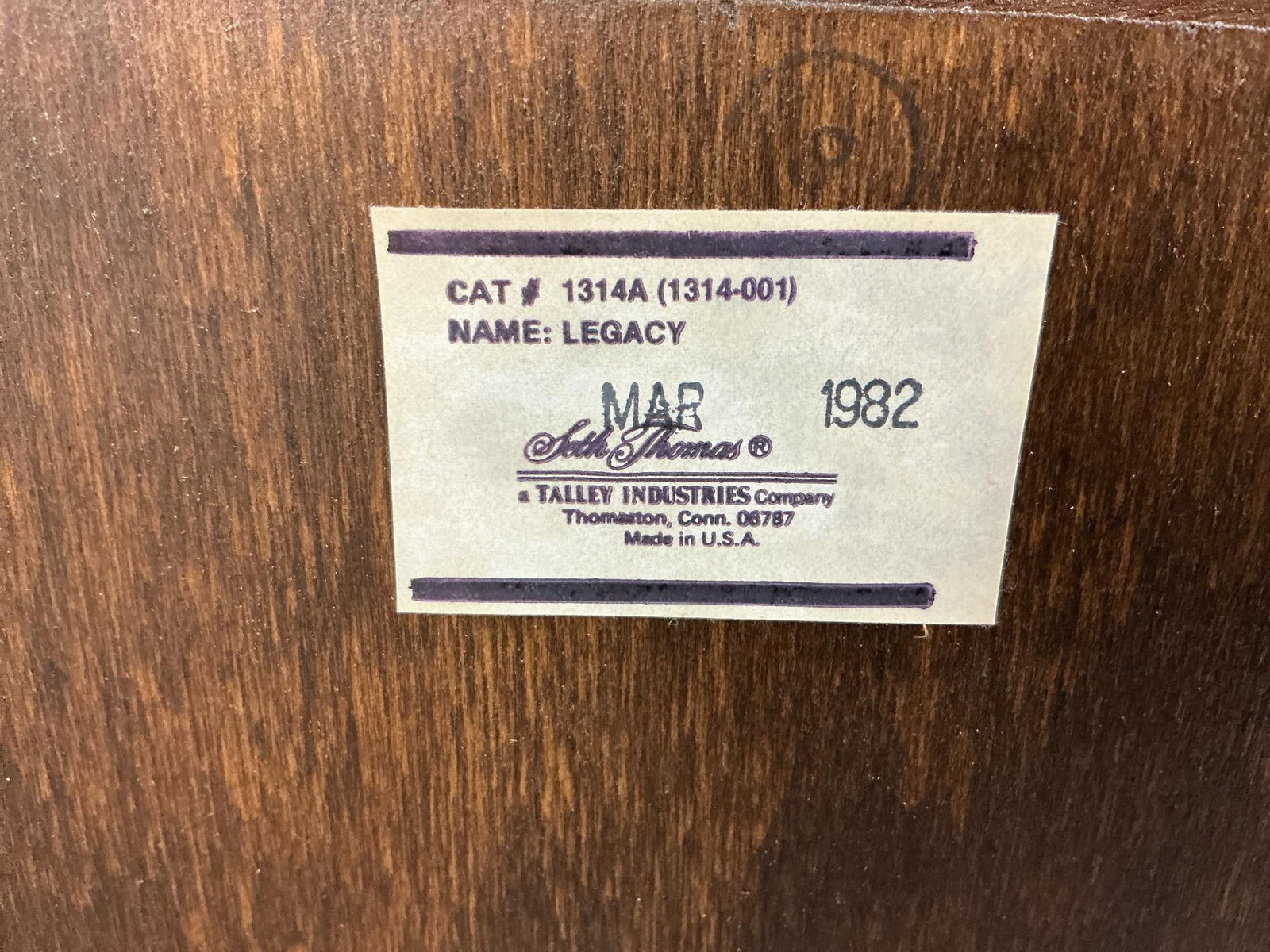 Seth Thomas Legacy IV Clock - 6