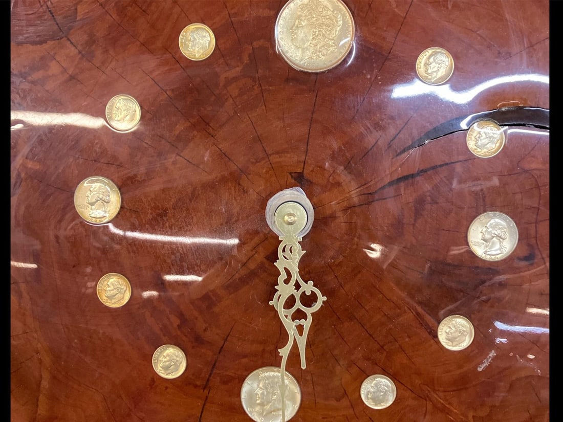 Wood Slab Wall Clock - 2