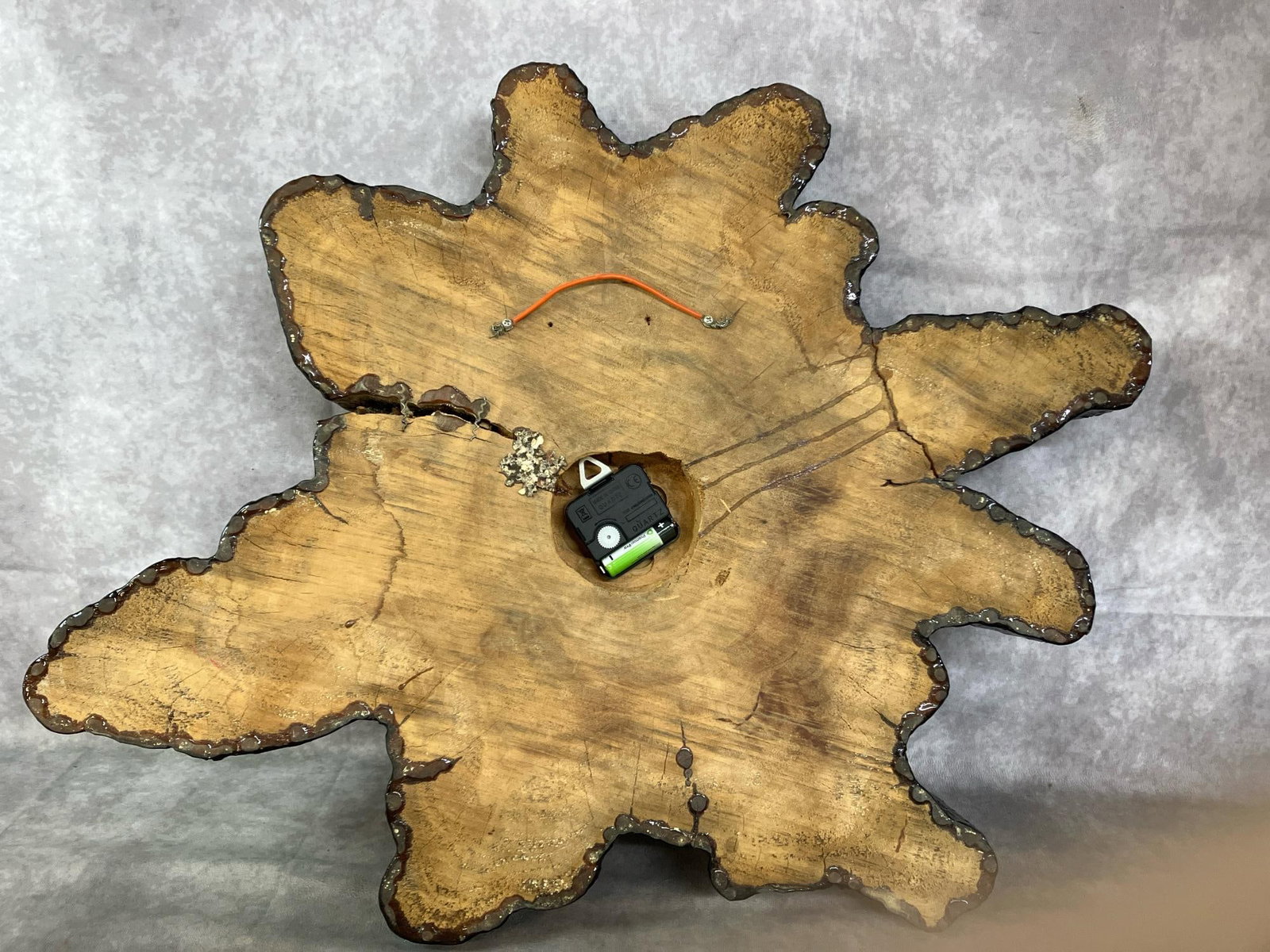 Wood Slab Wall Clock - 4