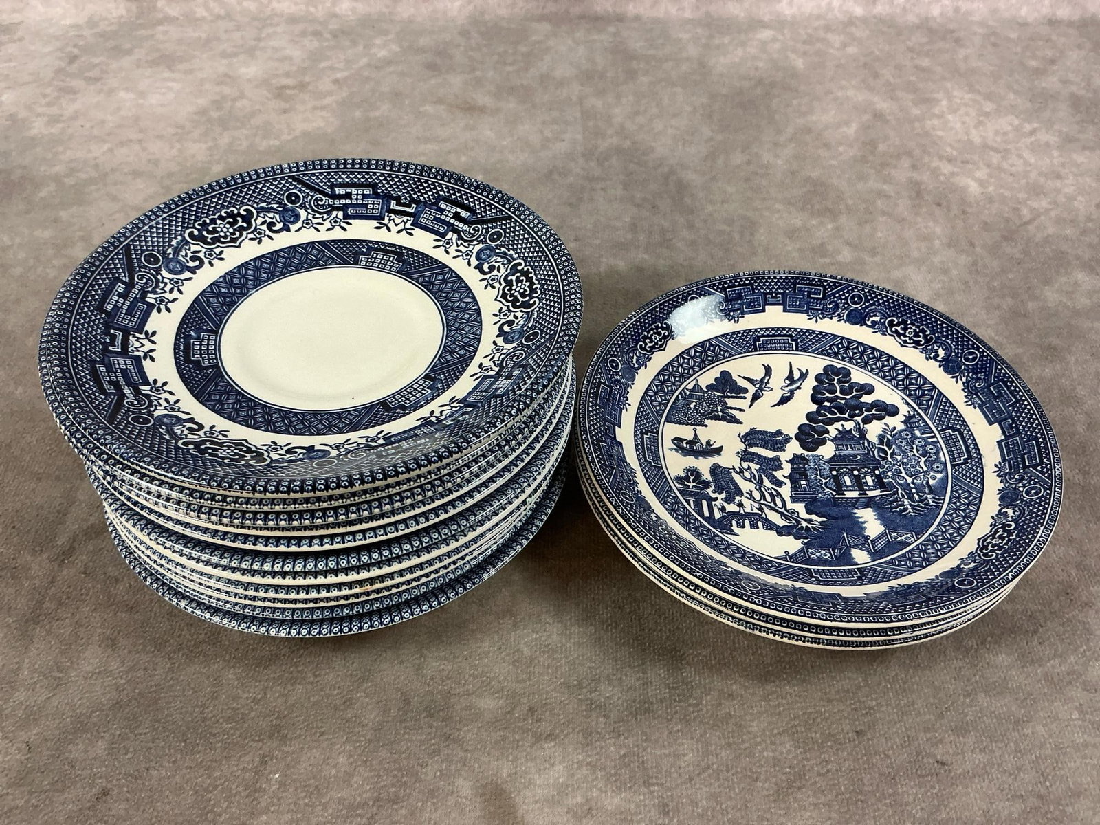 Willow Pattern Dishes - 8