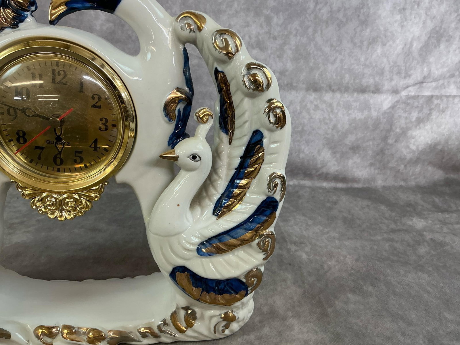 Ornate Clock & Swans - 5