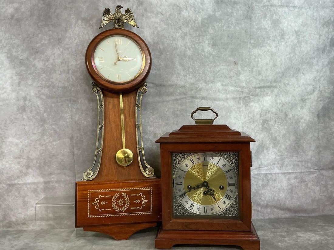 United Banjo Clock & Ridgeway Mantel Clock (1 of 8)