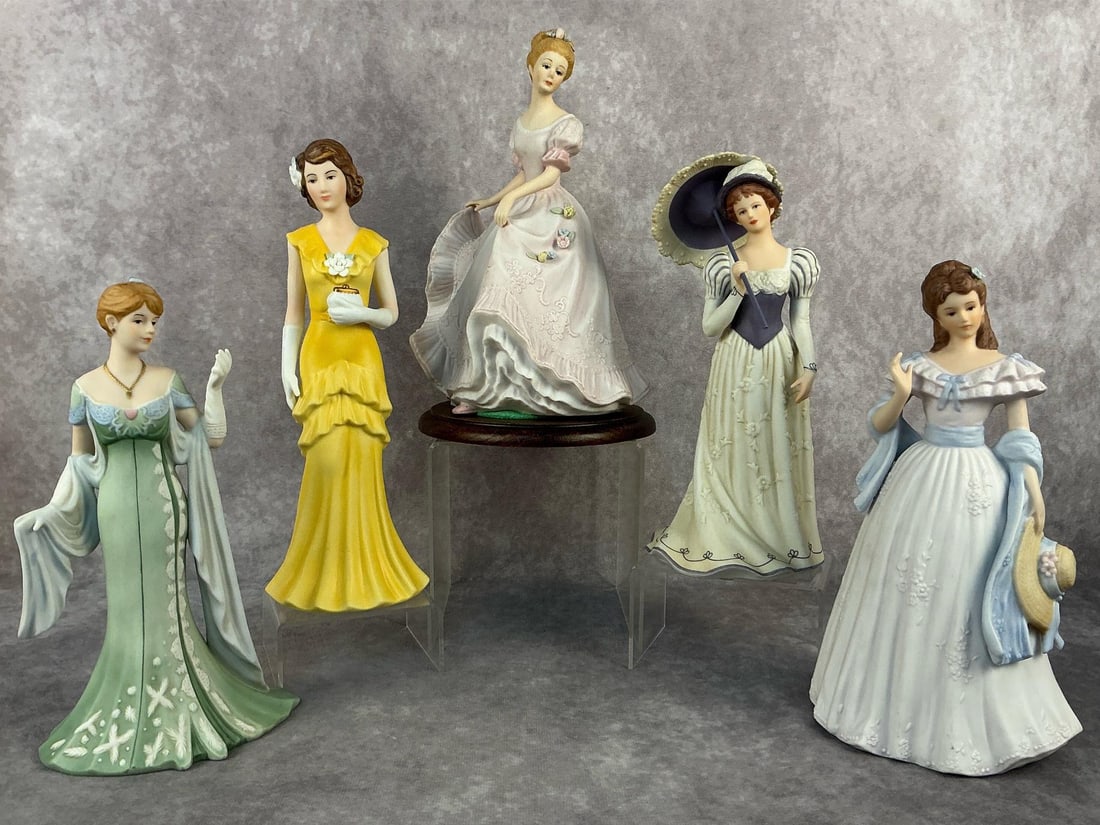 Beautifully Dressed Lady Figurines (1 of 7)