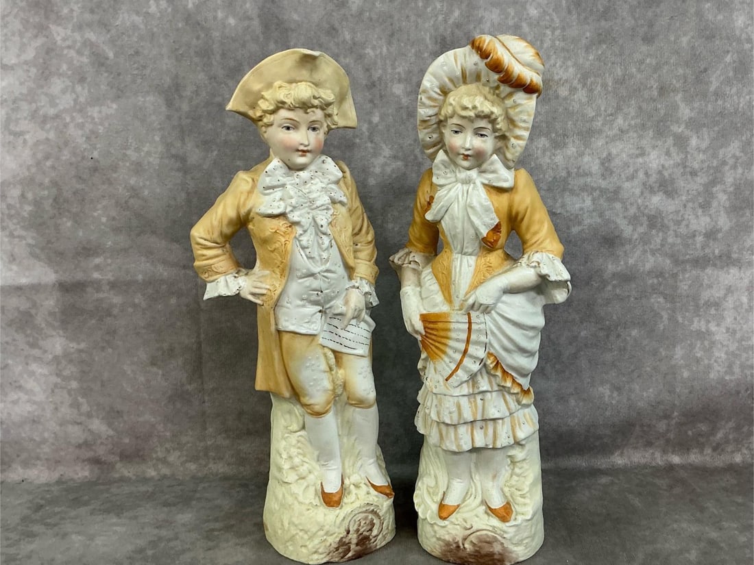 Porcelain & Chalkware Figures - 2