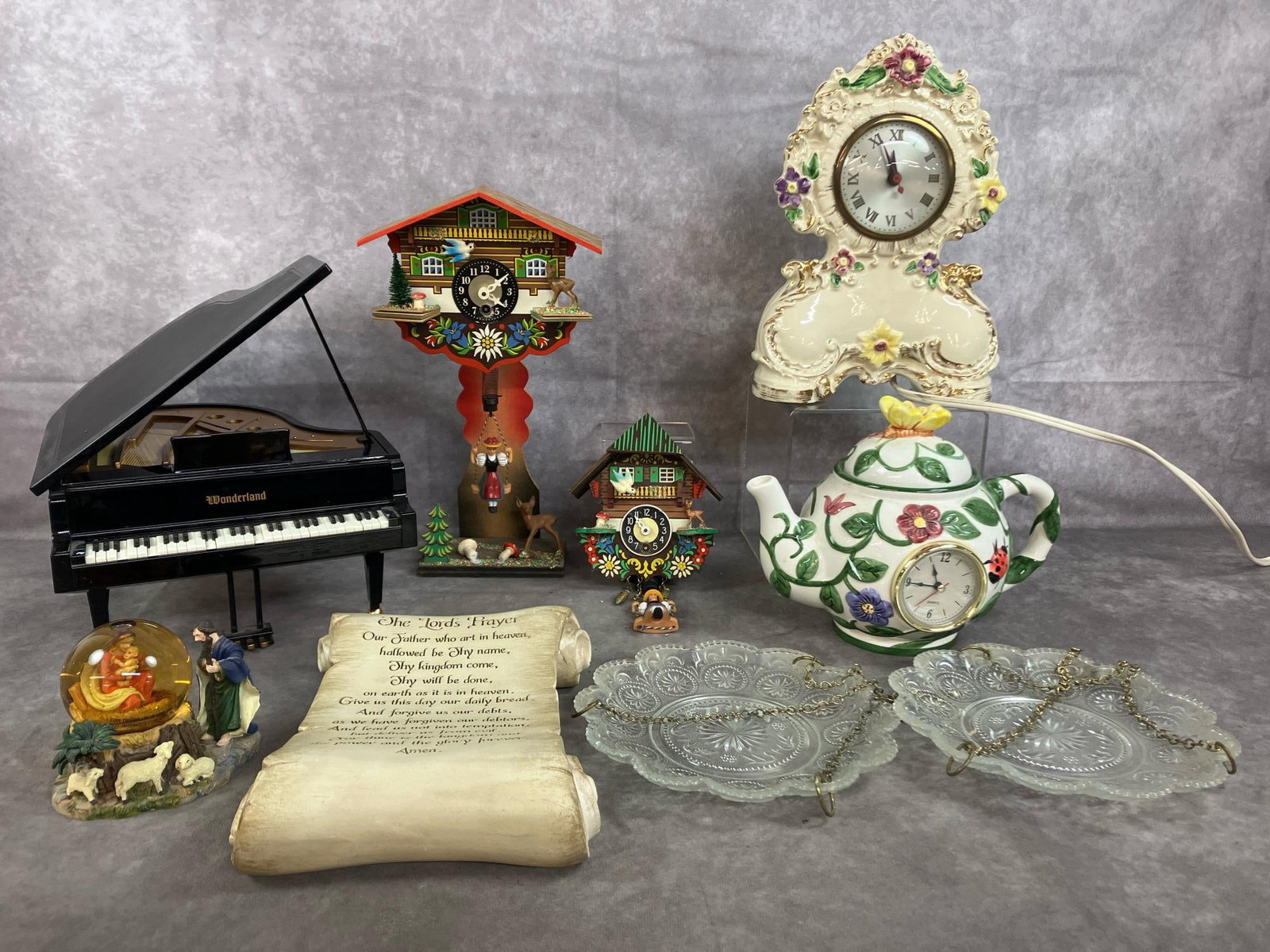 Clocks, Wall Placque, & More (1 of 11)