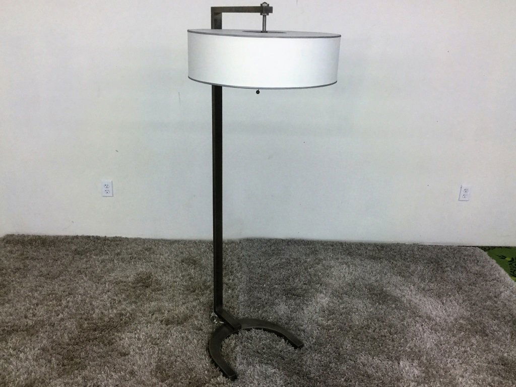 Brushed Metal Decorative Floor Lamp (1 of 2)