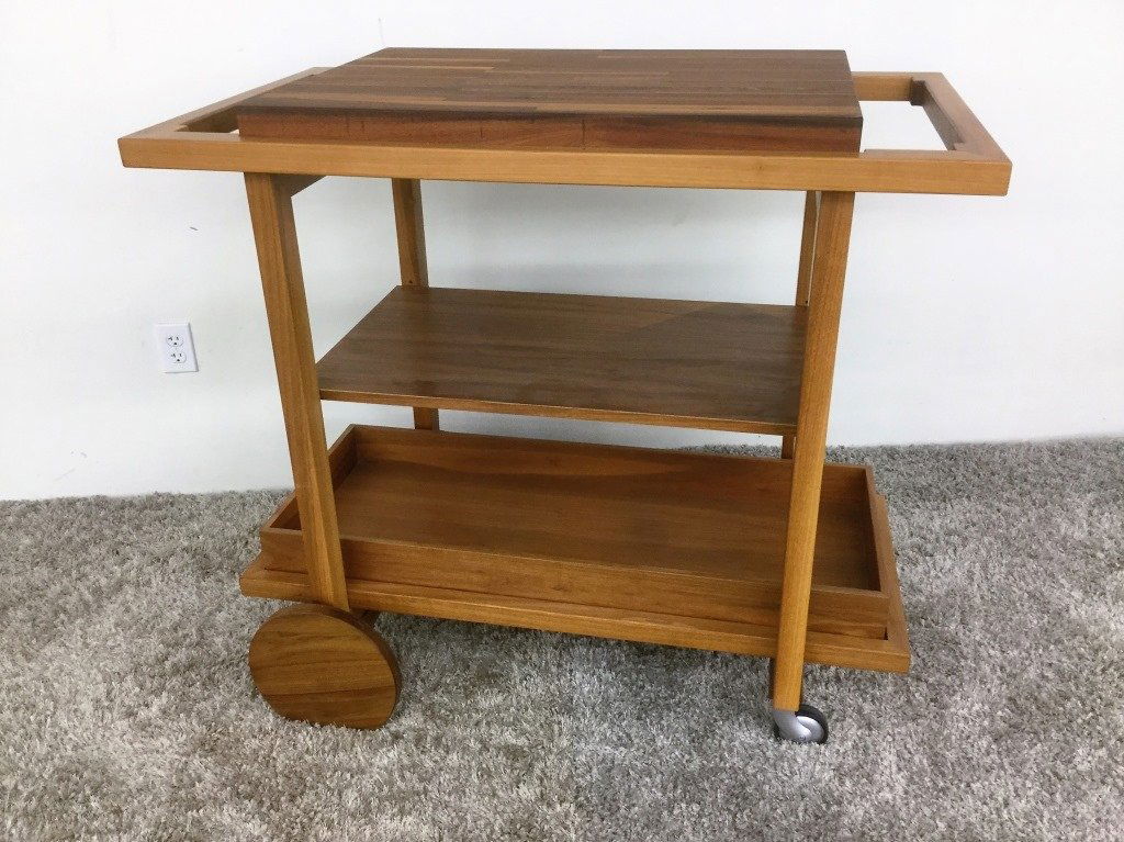 Teak serving cart (1 of 5)