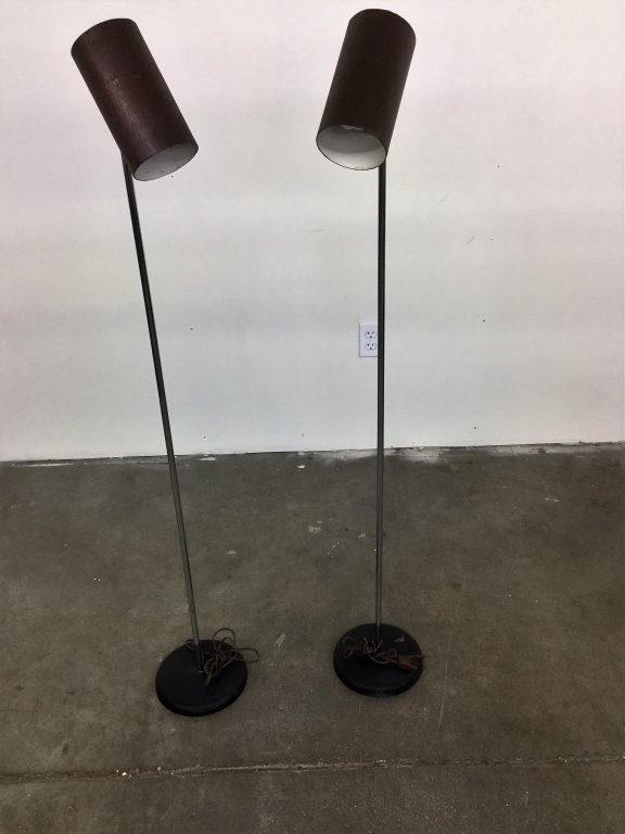 PAIR GEORGE NELSON FLOOR LAMPS (1 of 5)
