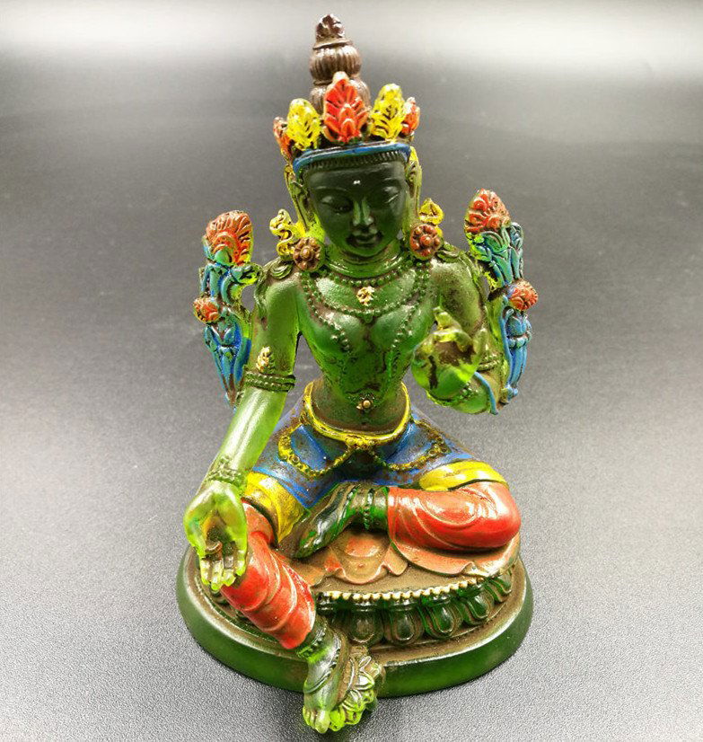 Chinese Coloured Glaze Manjusri Bodhisattva (1 of 6)