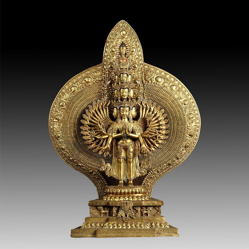 Chinese Gilt Bronze Thousand Hand Guanyin (1 of 7)