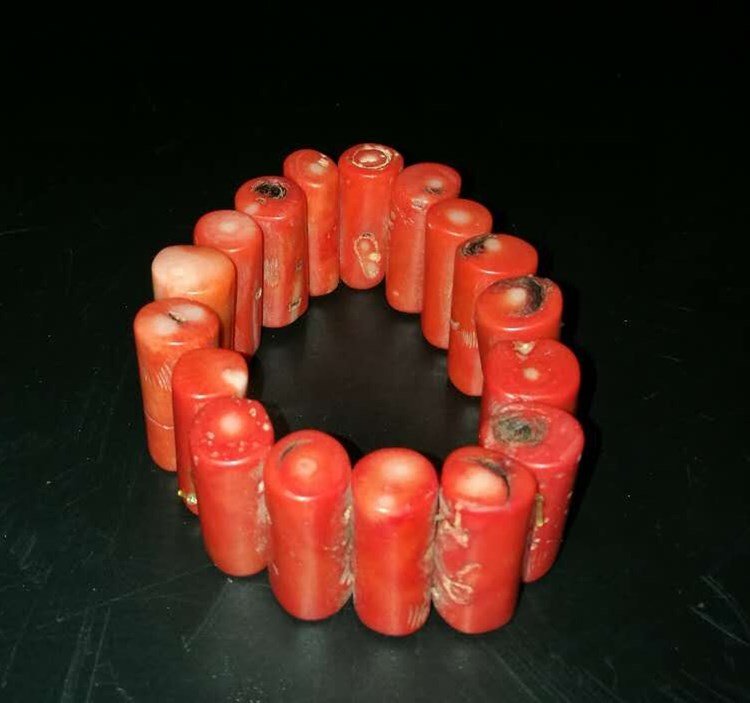 Chinese coral Bracelets (1 of 6)