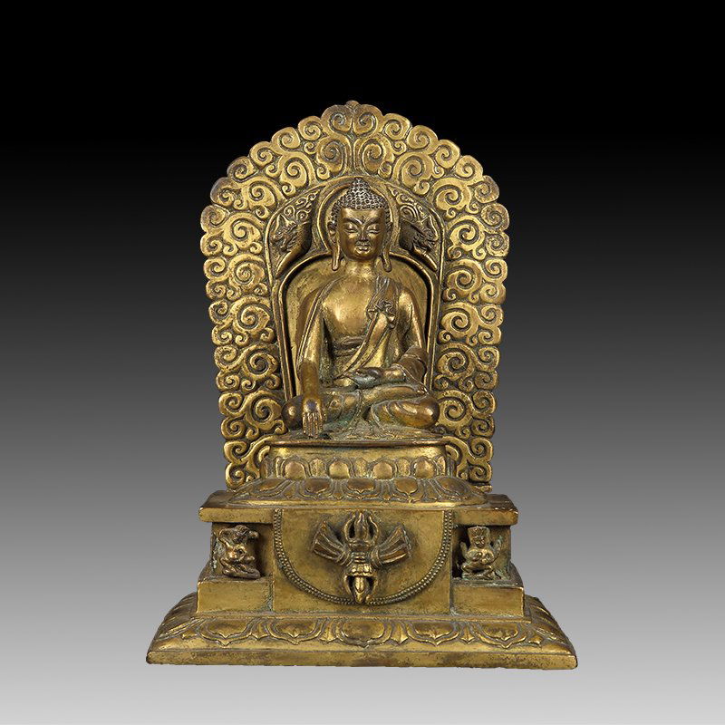 Chinese Ming Bronze Buddha Figure (1 of 6)