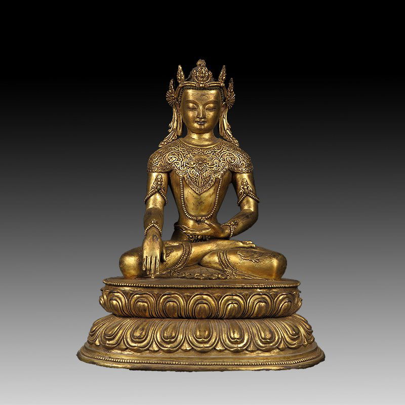 Chinese Ming Bronze Buddha Figure (1 of 6)