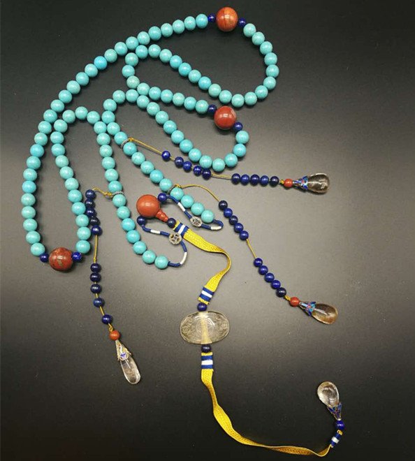 Chinese Turquoise Court Necklace (1 of 8)