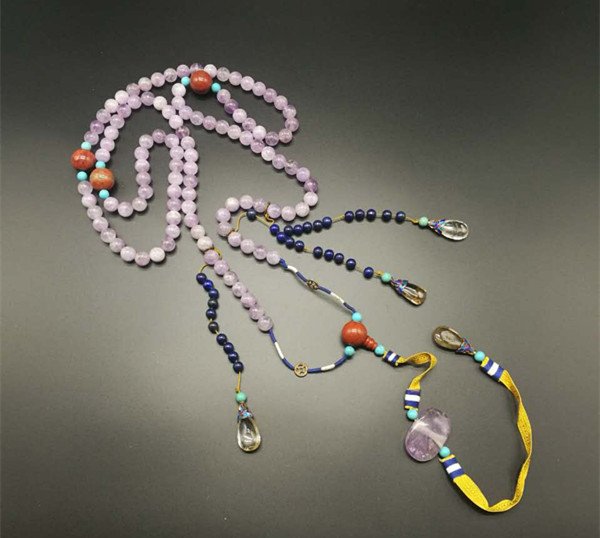 Chinese Amethyst Court Style Necklace (1 of 4)