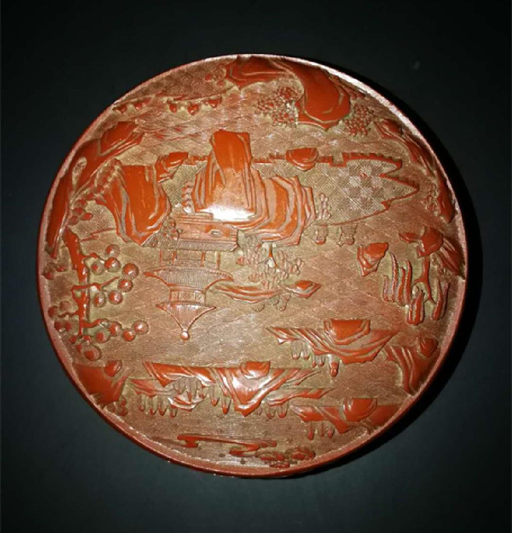 Chinese Red carving Lacquer Box (1 of 12)