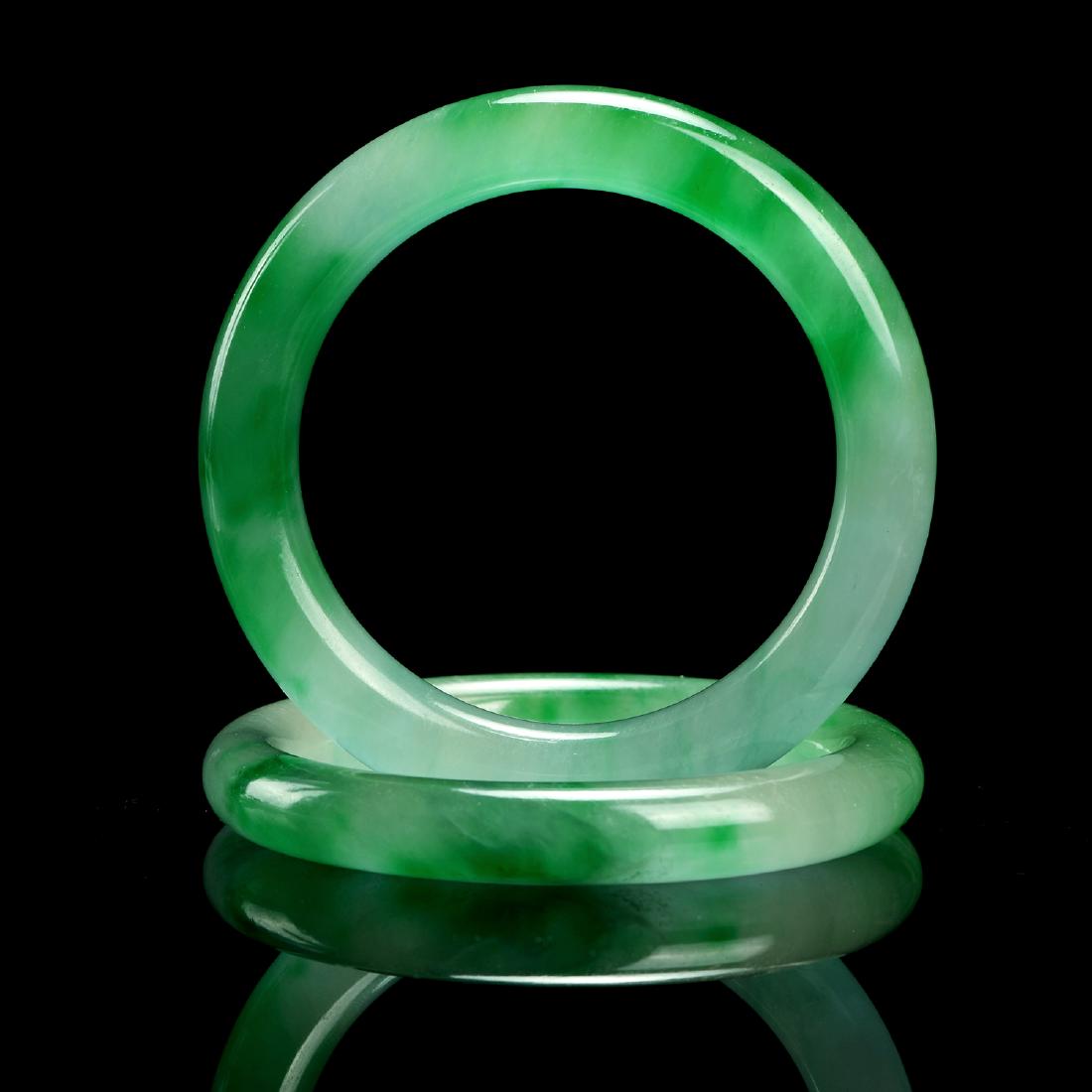 Pair of Chinese Jade Bracelets (1 of 5)