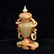 Chinese Hard wood inlaid with bamboo Brush Pot - 5