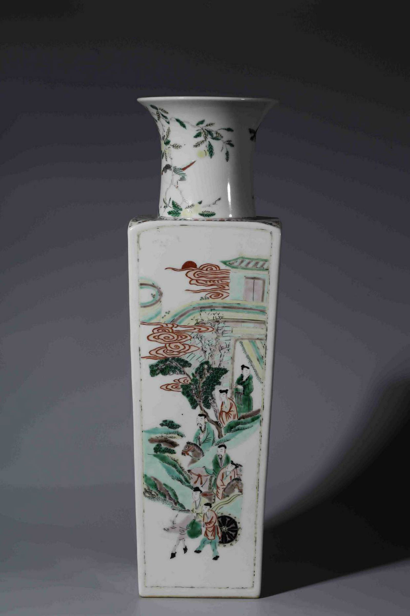 CHINESE PORCELAIN FAMILLE ROSE FLOWER VASE (1 of 11)