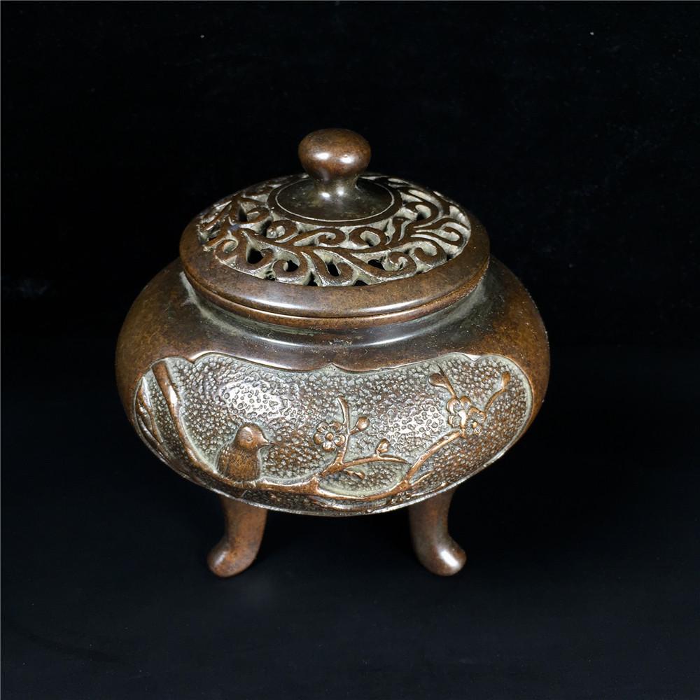 Antique Copper Incense Burner Mark.Xuande Make (1 of 11)