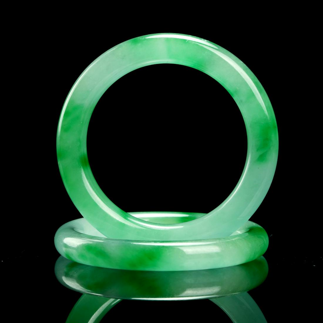 Pair of Chinese Jade Bracelets (1 of 5)