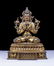 Chinese Gilt Bronze Manjushiri Buddha