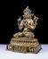 Chinese Gilt Bronze Manjushiri Buddha - 3