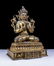 Chinese Gilt Bronze Manjushiri Buddha - 4