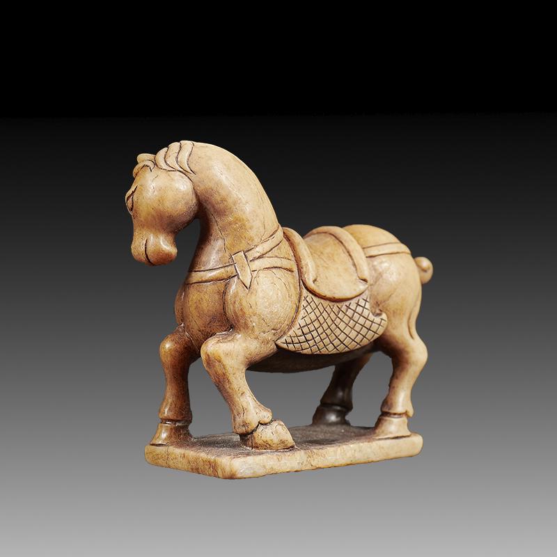 Antique Chinese Hetian Yellow Jade  Horse (1 of 5)