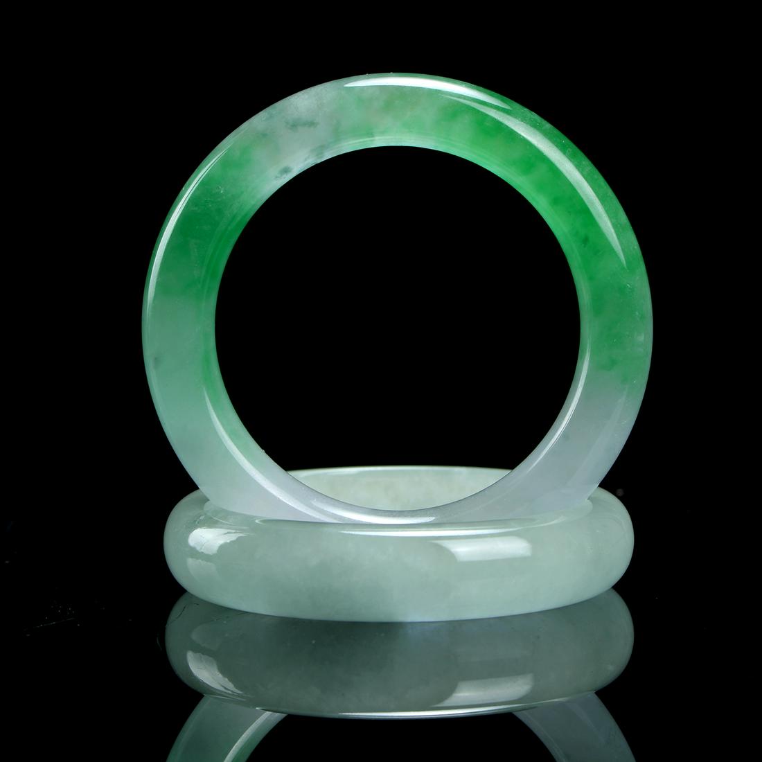 Pair of Chinese  Jade Bracelet (1 of 6)