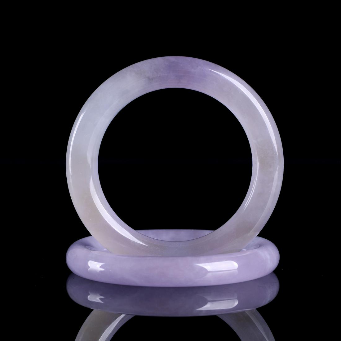 Pair of Chinese Jade Bracelets (1 of 6)