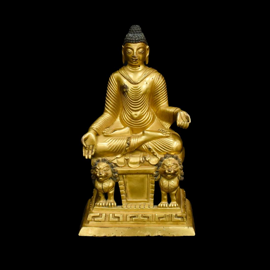 Antique Chinese Ming Gilt Bronze Buddha (1 of 7)