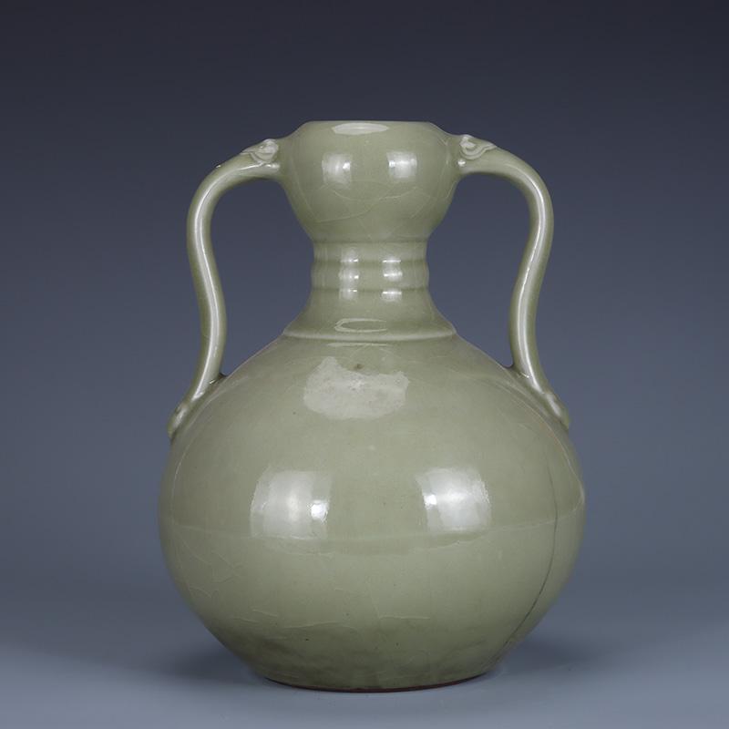 Chinese Green Glaze  Porcelain Vase (1 of 5)
