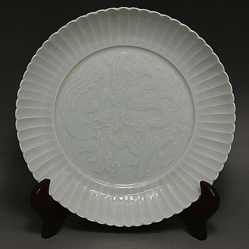 Asian Dragon Porcelain Plate (1 of 4)