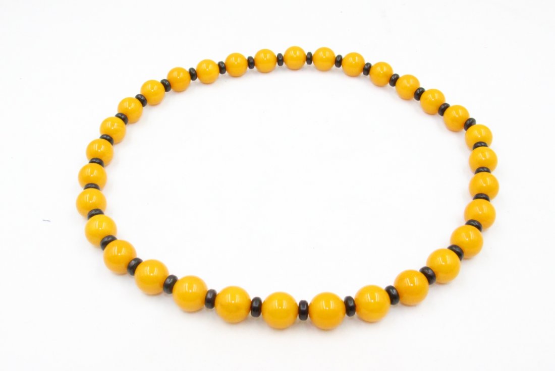 Chinese Amber Buddhist Prayer Beads (1 of 2)