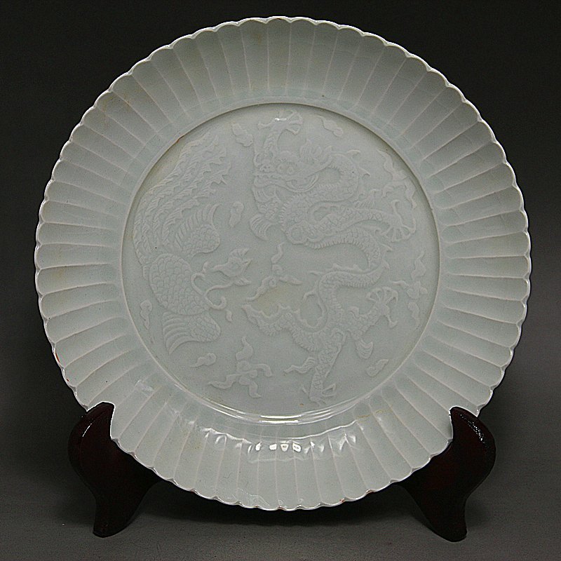 Asian Dragon Porcelain Plate (1 of 4)